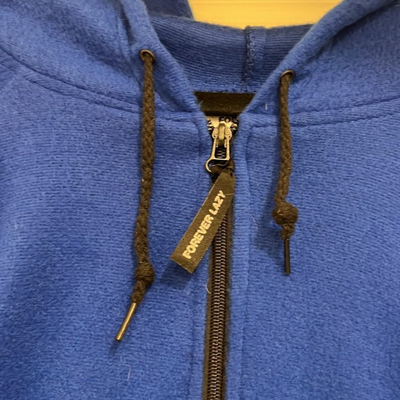 Forever lazy onesie, blue size large - Picture 3 of 9